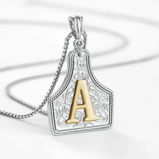 Dolly & Dottie Cow Tag Necklace™