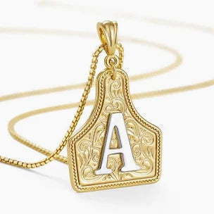 Dolly & Dottie Cow Tag Necklace™
